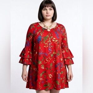 Chelsea & Theo 3X Fab Artistic Statement Dress